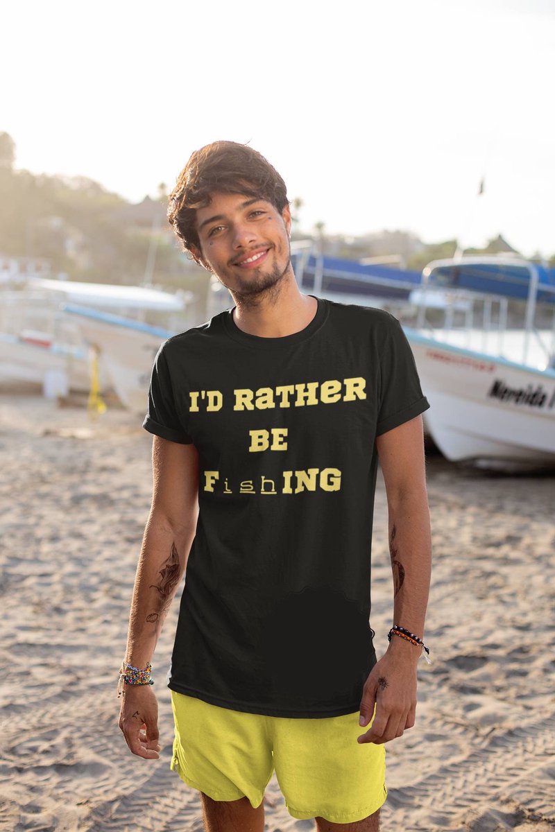 Latest addition to my #etsy: 
Rather Be Fishing Mens Tshirt Long Rod Tee For your Buddies.  Tackle Bait Pole Lovers Gift Ideas Big Catch Lure Bass Master #shortsleeve #ratherbefishing #bassmaster #sarcasticfishshirt #fishingtee #boatingshirt #fishingfun etsy.me/3jObaLl
