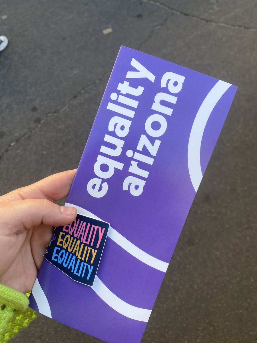 Gabyfernbaugh's tweet photo. Make sure you check out @equalityarizona booth at the Market on Main Pride Celebration. “Equality Arizona is partnering with Arizona trans-together to provide cool shirts, stickers, and a queer community” said Shelby Young from EQAZ. 🫶🏳️‍🌈☺️ https://t.co/EJIZCfssqJ