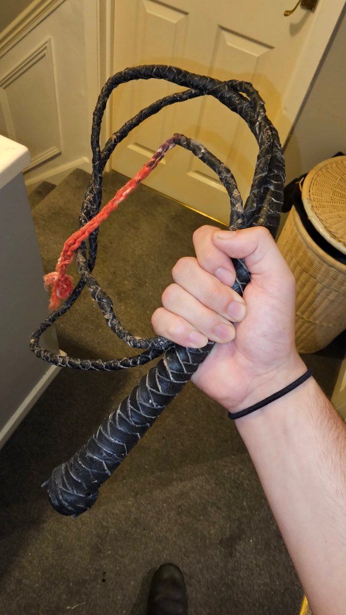 Who goes into a charity shop and comes out with a whip??

It's me. I came out with a whip. Fear me 😜