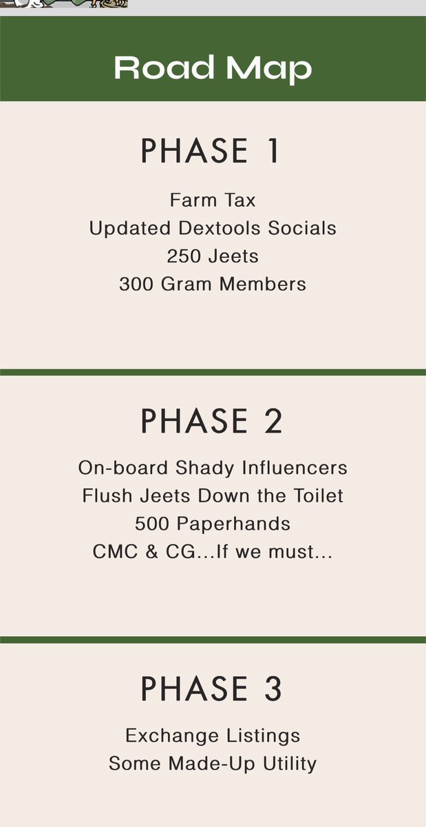 Most honest roadmap I have ever seen 😁