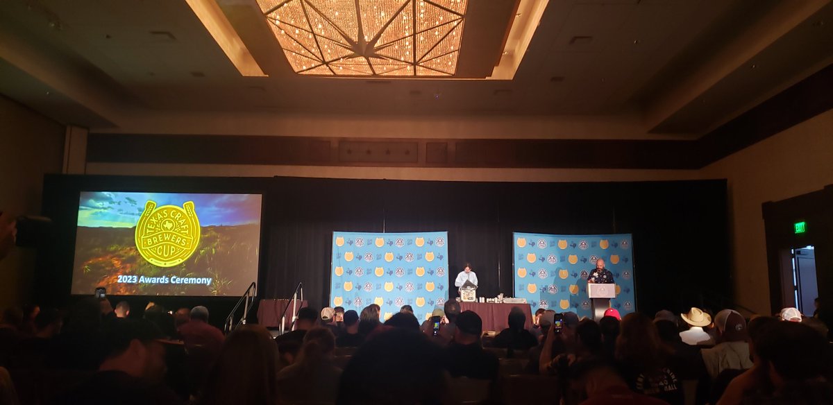 funkypicnic's tweet photo. It's time for the @TXCraftBrewers Brewers Cup Award Ceremony!  Good luck to all Texas breweries that participated! https://t.co/1BSgNPacrp