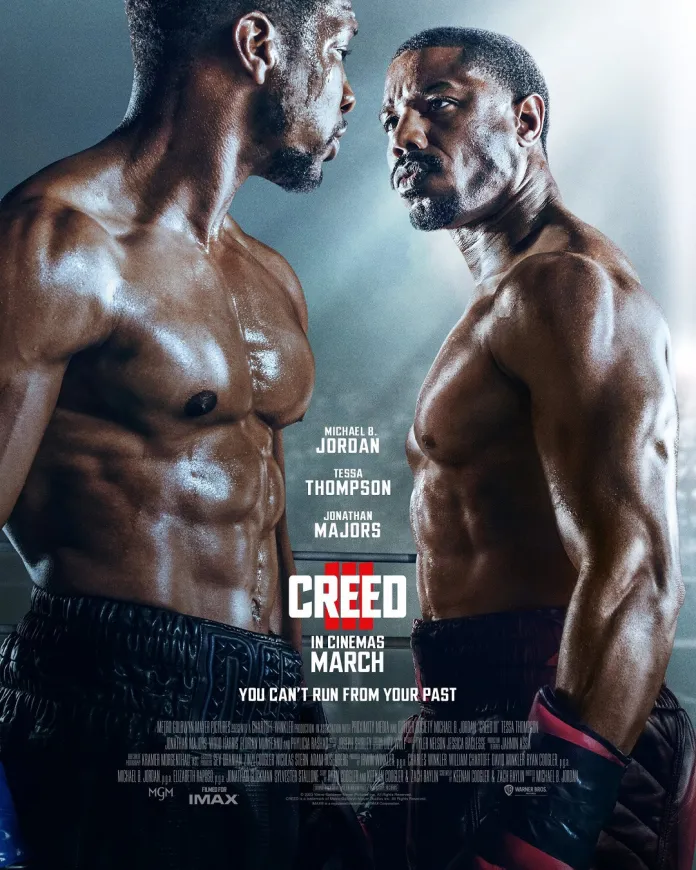 rtiesporte's tweet photo. Novo poster de ‘CREED’ mostra encarada entre Michael B. Jordan e Jonathan Majors. O filme chega ao Brasil no dia 2 de março de 2023. #OurSports
Fonte: @radiotupi
Foto: Divulgação/ MGM https://t.co/b3y9aQ8Kla