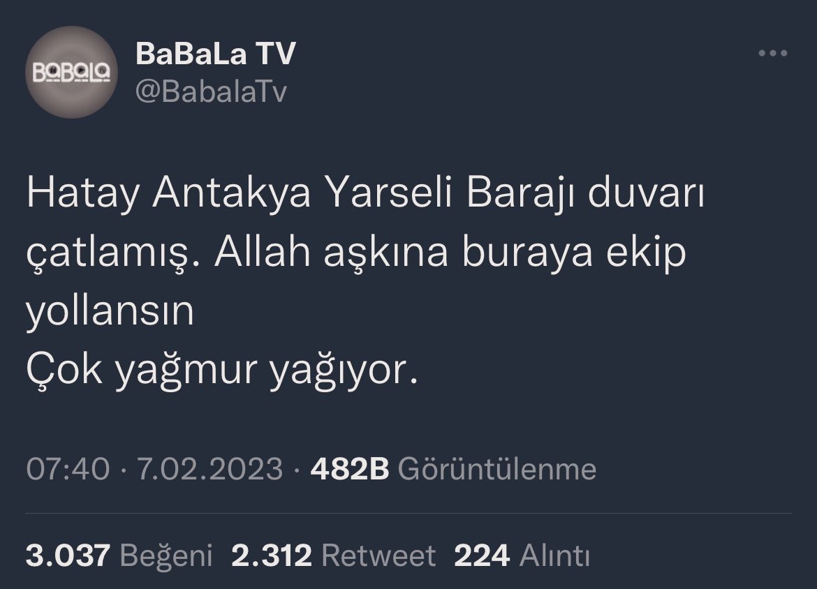 gdhdijital's tweet photo. Bölge halkını infiale sürükleyen, kurtarma çalışmalarını geçici olarak durduran “Yarseli Barajı patladı” yalan haberinin yayılmasına öncülük ettiği belgelenen Babala Tv, “bakanlık yetkilisi teyit etti” iddiasını belgeleyemeyince, Oğuzhan Uğur geri adım açıklaması yaptı. https://t.co/yNDbllNmgV