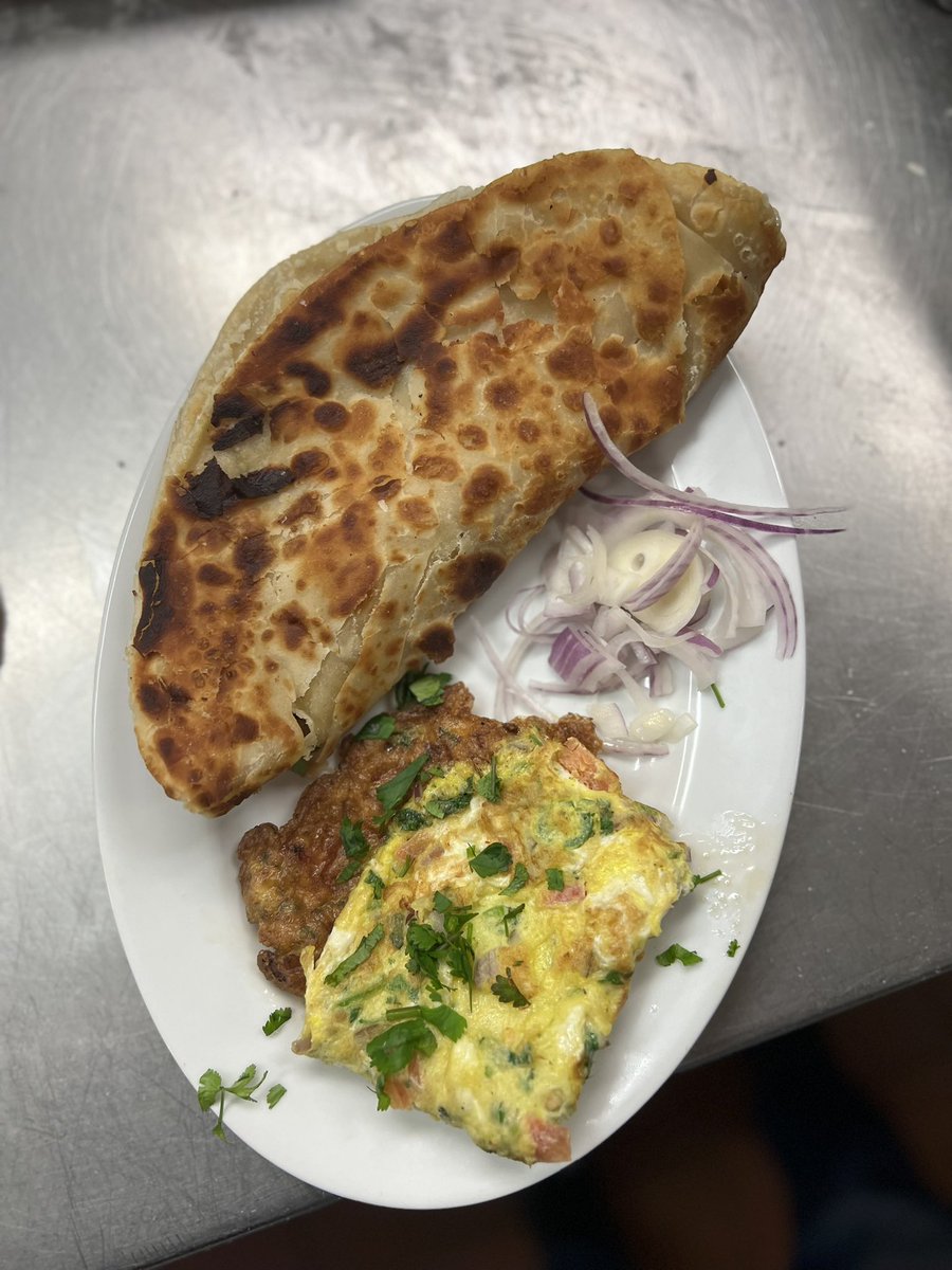 CafeDeKhan's tweet photo. Our #Desi_Nashta #Anda_Paratha named as a tribute to #Cafe_Piyala #Karachi #CDK_Dallas https://t.co/YvHaBOqyM8
