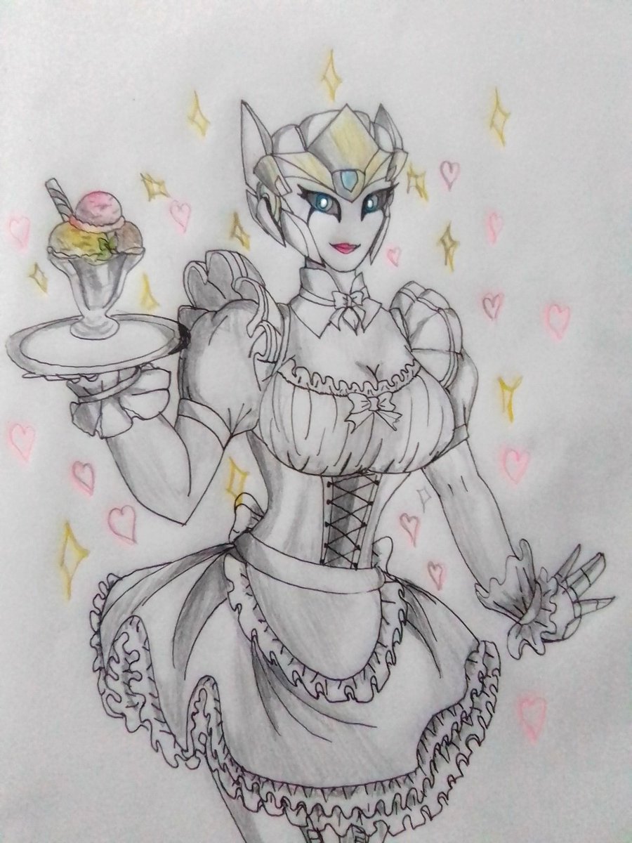 arts_skye's tweet photo. Skye jatziry en maid ☕
#Transformers 
#fanart
#skye https://t.co/BwL2ClpAbO