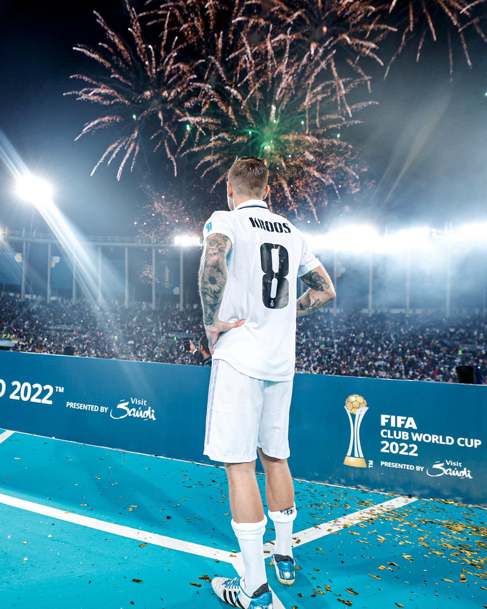realmadrid's tweet image. 🎇🏆 @ToniKroos 
#W8RLDCHAMPIONS