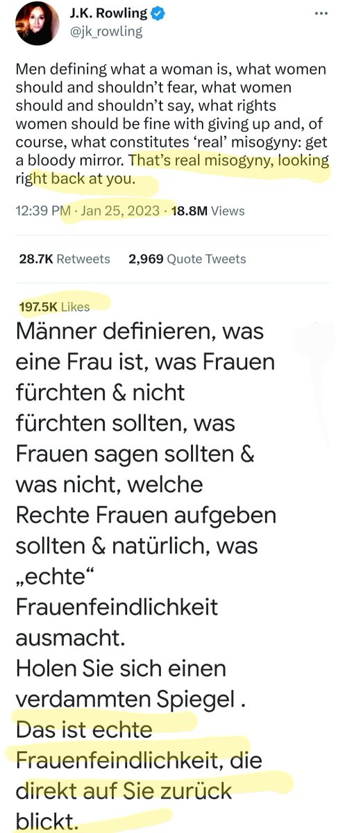 RHIB28's tweet image. ..ich habe bisher nicht ein einziges digitales Spiel gekauft oder gar gespielt,nicht mal Solitär😎

Doch diesmal könnte ich eine Ausnahme machen.
Auch eine Art von"#Singularität"bzw.
Solidarität mit @jk_rowling🌹

Dieses hysterische Hyperventilieren,
bar jeder Vernunft,Wahrheit🙄