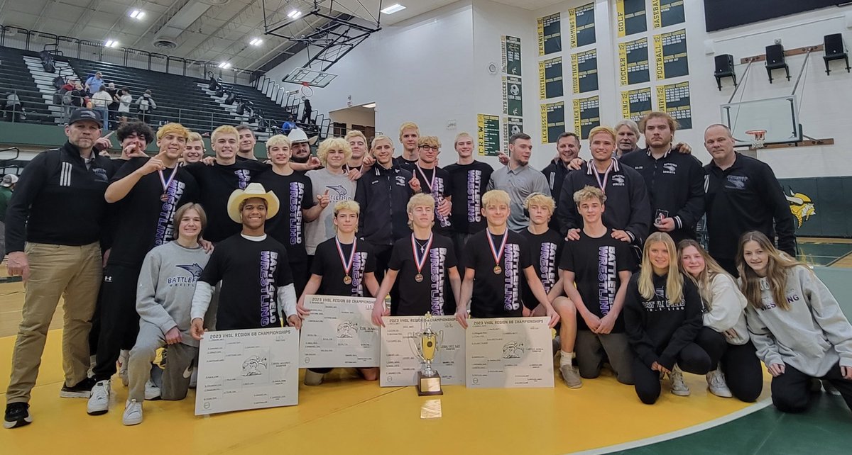 BHS_Wrestling_'s tweet photo. Your 2023 Region Champs!!! #BobcatPride https://t.co/YvZ4IKuk1w