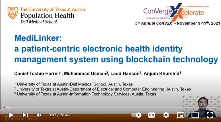 BHTYJournal's tweet photo. ConV2X Evidence Based Blockchain Event
"MediLinker: A patient-centric decentralized health identity platform..."
https://t.co/dDUng60JRn via @YouTube
#ConV2X #BHTY #blockchainevent #blockhaintech #identity #crossborder https://t.co/NN8qzptbAW
