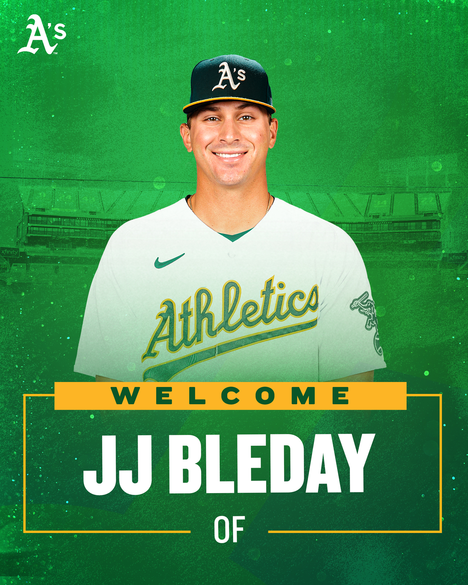 Oakland A's on X: Welcome to the Green and Gold, JJ! 👏