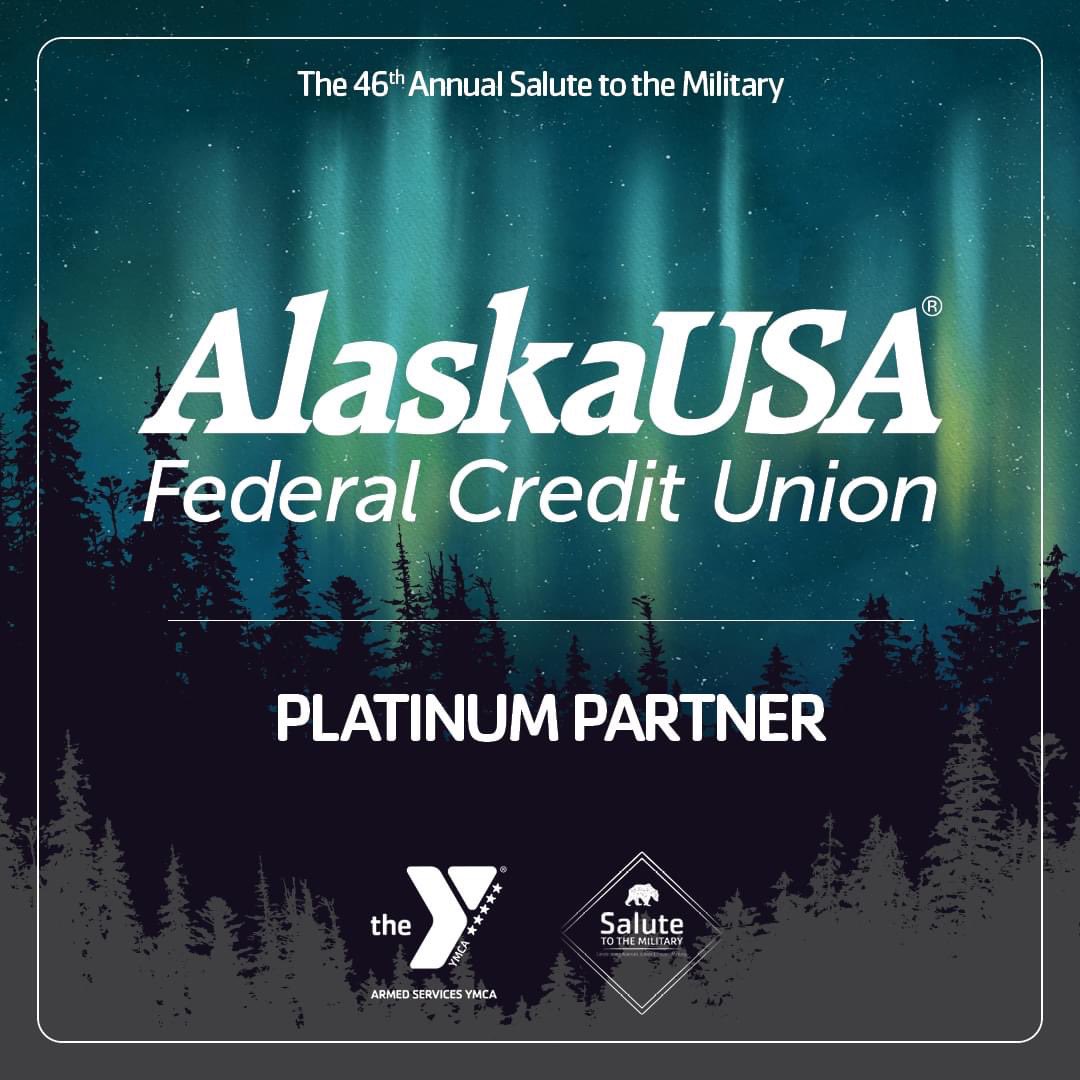 AKASYMCA's tweet photo. We are honored to welcome the @alaskausafcu as a Platinum partner for ASYMCA of Alaskaโs 46th Annual Salute to the Military event. Thank you for your continued support of our armed services members!
#akasymca #asymca #alaska #AKsalute #alaskausafederalcreditunion https://t.co/LMJKw0GHd0