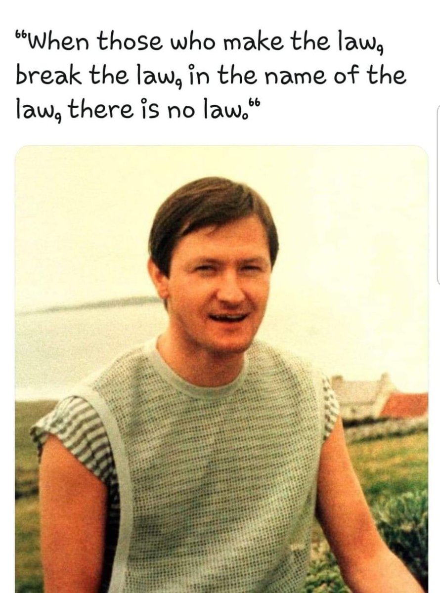 BarbaraMcMahon8's tweet photo. 34 years ago today Pat Finucane was murdered in front of his family.. 34 years on his family are still fighting for justice.. 😢
"When those who make the law, break the law, in the name of the law, there is no law"... 
#Truth4Justice #justiceforclosure 💚 @johnfinucane https://t.co/uSaQnE2YQ4