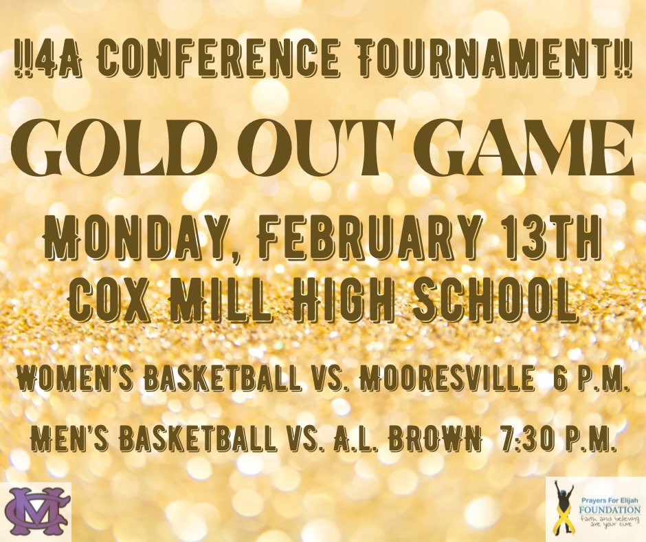 prayers4elijah's tweet photo. LET’S GO GOLD MONDAY! @CoxMillSports @CMManiacs @CoxMillBBall @coxmillwbb @CMHS_BoltCity https://t.co/CAQg9kig9w