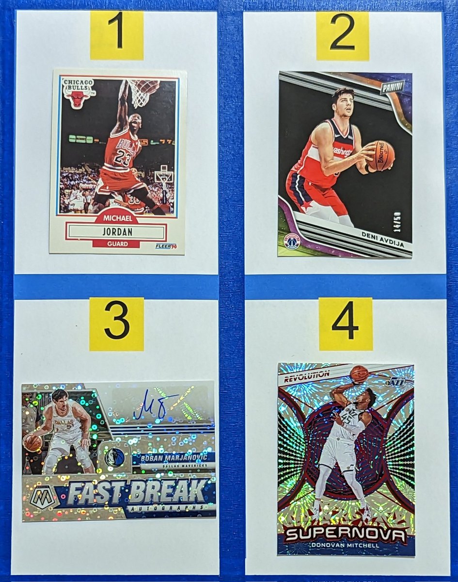UniqueFinds09's tweet photo. Day 3 / Post 78 - $8/each
2 is /50
4 is asia
Claim by number. See pinned for shipping. Sale ends 2/11! #UniqueSuperStacks
@SleepyCards_RT @GG_Hobby @sports_sell @HiveRetweets @Nolacardtweets #Basketball https://t.co/BsqQHTscMP