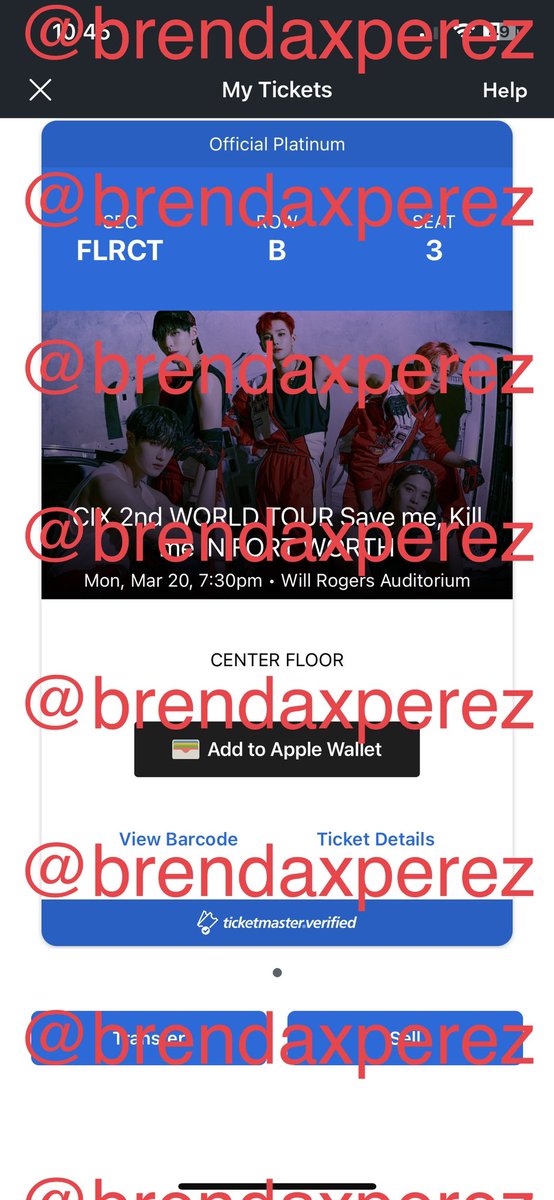 brendaxperez's tweet photo. WTS CIX Fort Worth ticket, wanting to sell for what I bought it for which was $291 ! ☺️ 

Section FLRCT, row B seat 3

PayPal G&amp;S only, can provide more proof and willing to call/FaceTice during transfer 
 #CIX_2ndWORLDTOUR #cixinfortworth #cixtickets https://t.co/eGM22VNz65