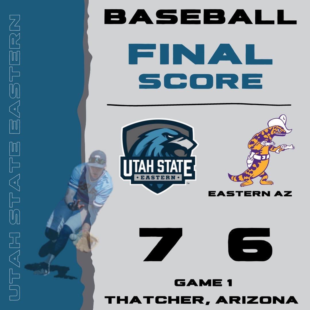 USUEbaseball's tweet photo. Eagles sweep today’s doubleheader and take the series from Eastern Arizona. GO EAGLES!! #skeags🦅 https://t.co/IiP3ISJMkQ