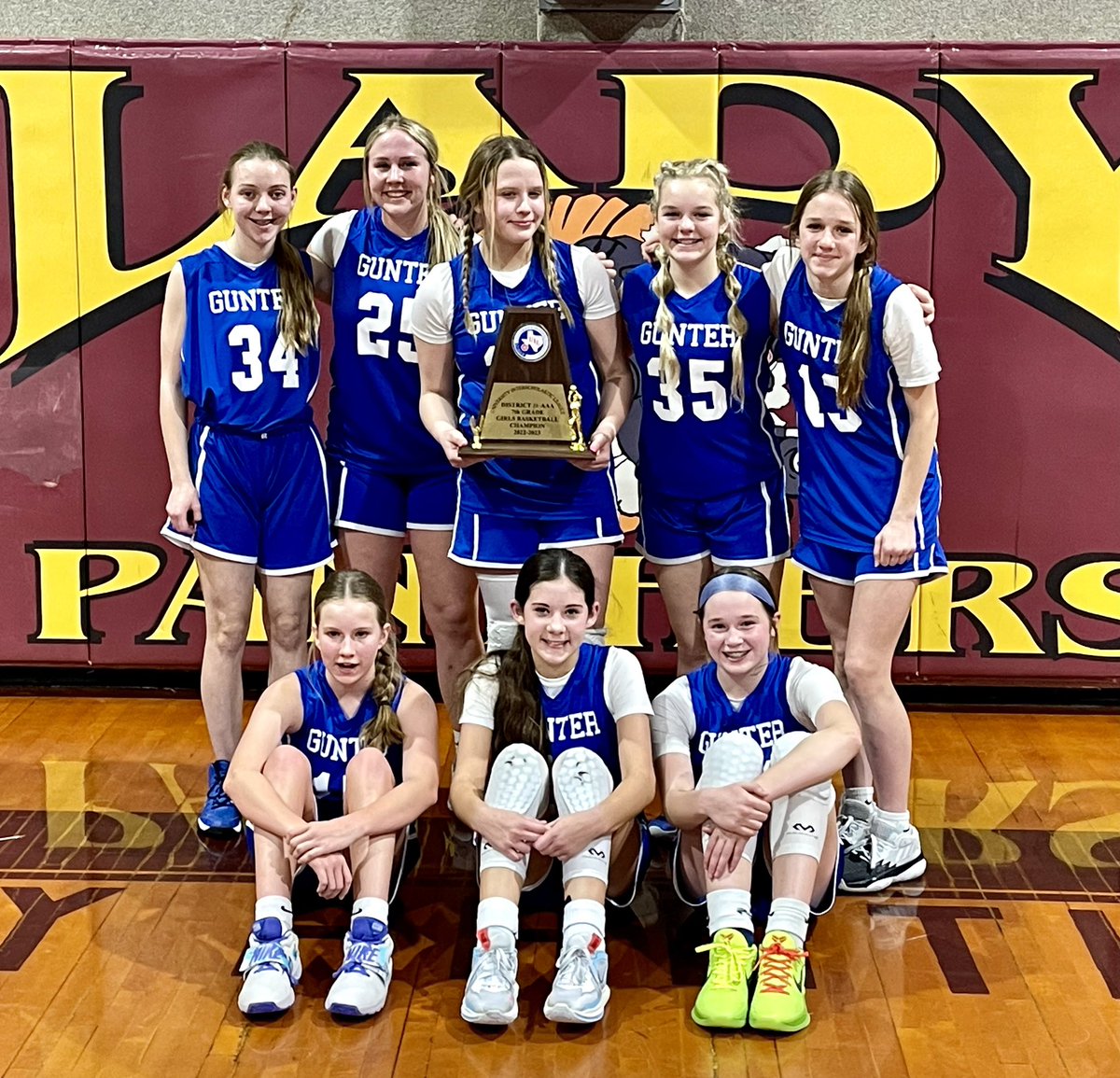 Help me to Congratulate your Undefeated 7A Girls Basketball District Champions!!! An incredible season and much deserved! Defeated Pottsboro for the third time this season 28-20 in OT!! Great Job Girls!!!