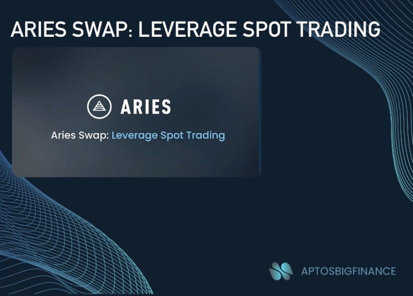 aptosbigfinance's tweet photo. Steps to execute levered spot long/short on $APT using @AriesMarkets 📌 

1️⃣ Connect #Wallet 
2️⃣ Create #account on #Aries
3️⃣ Deposit #assets 

Read more 🔎 
https://t.co/6Q2BRE1cm1 

#APTOSBigFinance #APTOSBigNews #APTOS https://t.co/YLTPlIoNH2