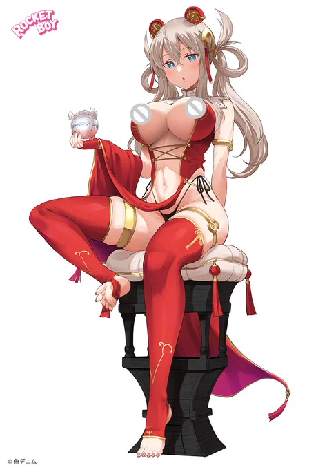 【デコマス初】『魚デニム』さんイラスト「恵蘭」原型制作:げぼぼ#ロケットボーイ #wf2023w 