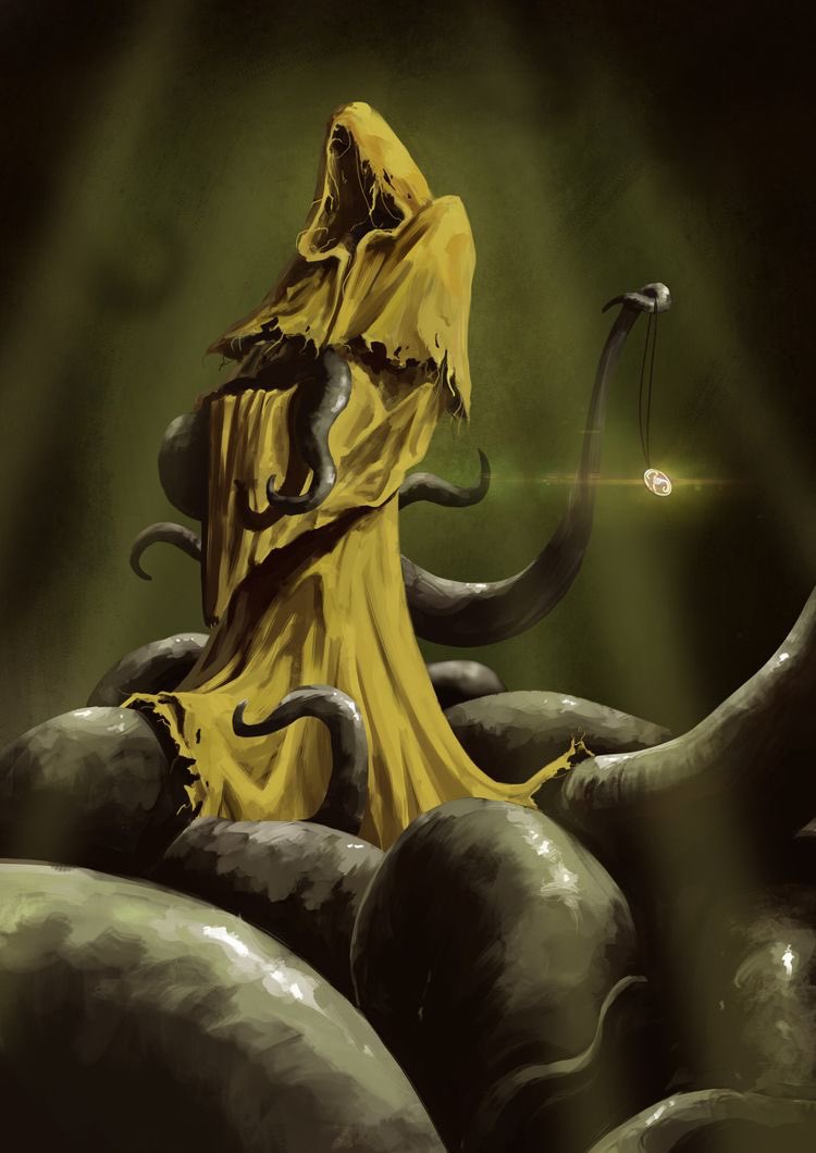nomicon_the's tweet photo. #RamónRuizAlba #TheKinginYellow #Lovecraft #cosmichorror #Hastur #CalloftheCthulhu #art #horror #HorrorGames #HaveYouSeentheYellowSign #YellowSign https://t.co/a8HAPgL3pb