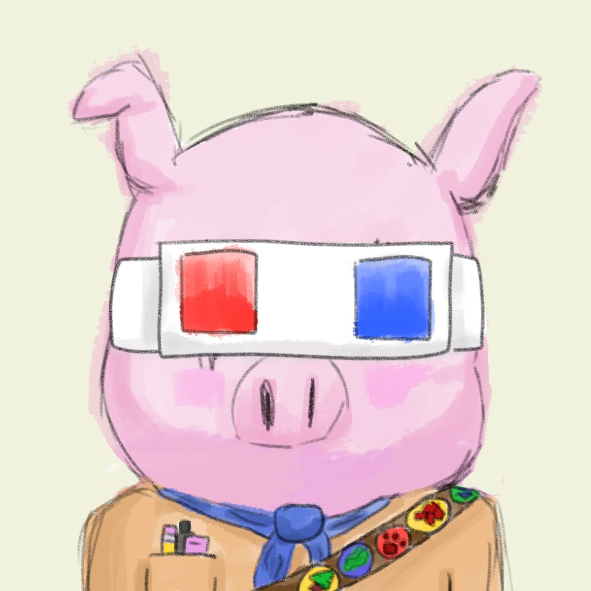 PorkysNFT's tweet photo. 🐷 There once was a pig named Hamson who lived in Minnesota

Despite his unusual appearance, he was a proud Boy Scout, eager to help others and earn badges

One day, a storm hit the town and Hamson sprang into action, using his scouting skills to clear debris and help neighbors https://t.co/TuDoPXpsHQ