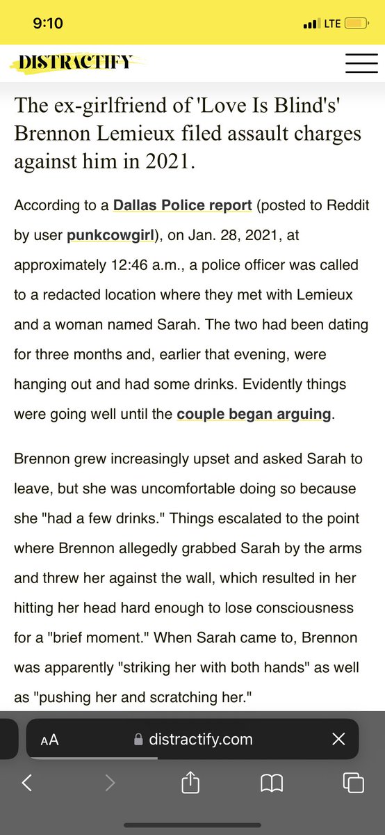 Y’all wait. Apparently Brennon has assault charges against him?? Worry about that bb not Cole!#LoveIsBlindAftertheAltar #LoveIsBlind #LoveIsBlind3 #LoveisBlindS3