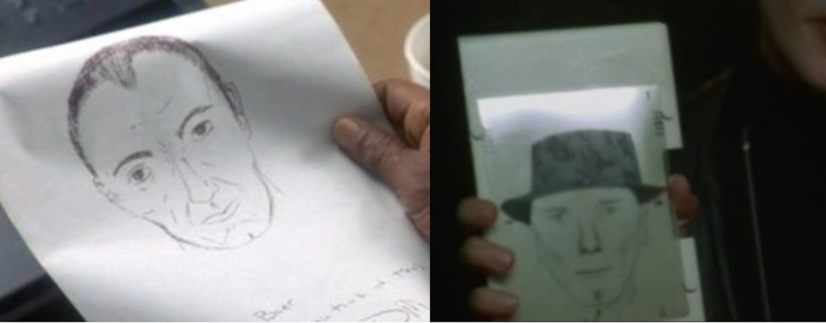Dameshek's tweet photo. @CamHeyward In both 'The Usual Suspects' & 'Se7en', Kevin Spacey is the subject of a police sketch artist.
#ActorRedundancy https://t.co/FOA5fuWl54