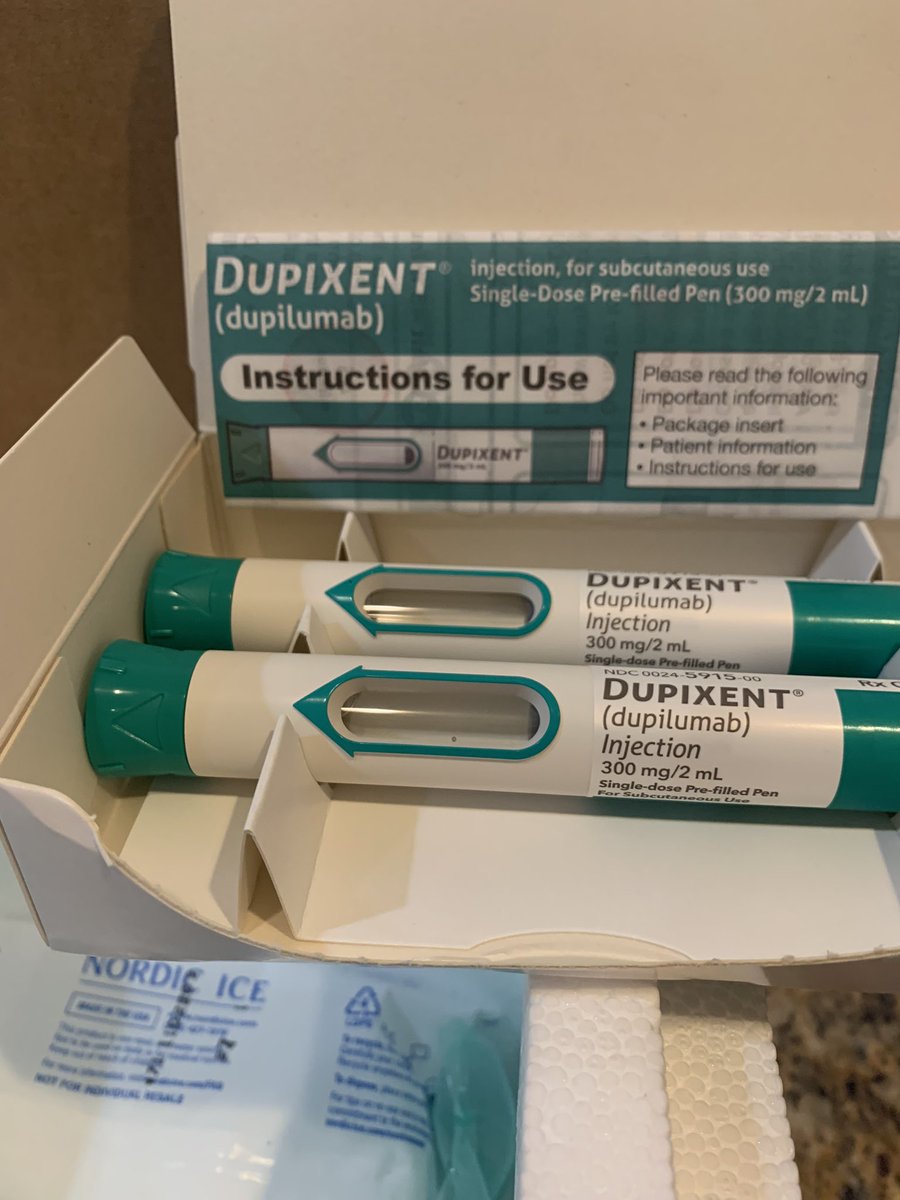 A 1 month supply (4 syringes)of $REGN ‘s #monoclonalantibody #Dupixent cost $7200.
Insurance pays $4200.
Thank God REGN has co-pay assistance that covers the balance or I would’ve had to donate a kidney,sell my house or resort to the worlds oldest profession. Anything for my son!