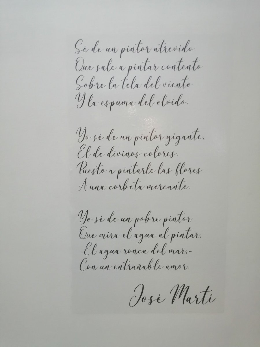 Dedicado a todos aquellos que amamos y admiramos a nuestro José Martí, aquí les dejo esto que me conmovió muchísimo...para ti Armando, mi querido amigo. @rmandoVersos @AlasDeAmorCuba @agnes_becerra @ElbaBallate #CafeMartiano