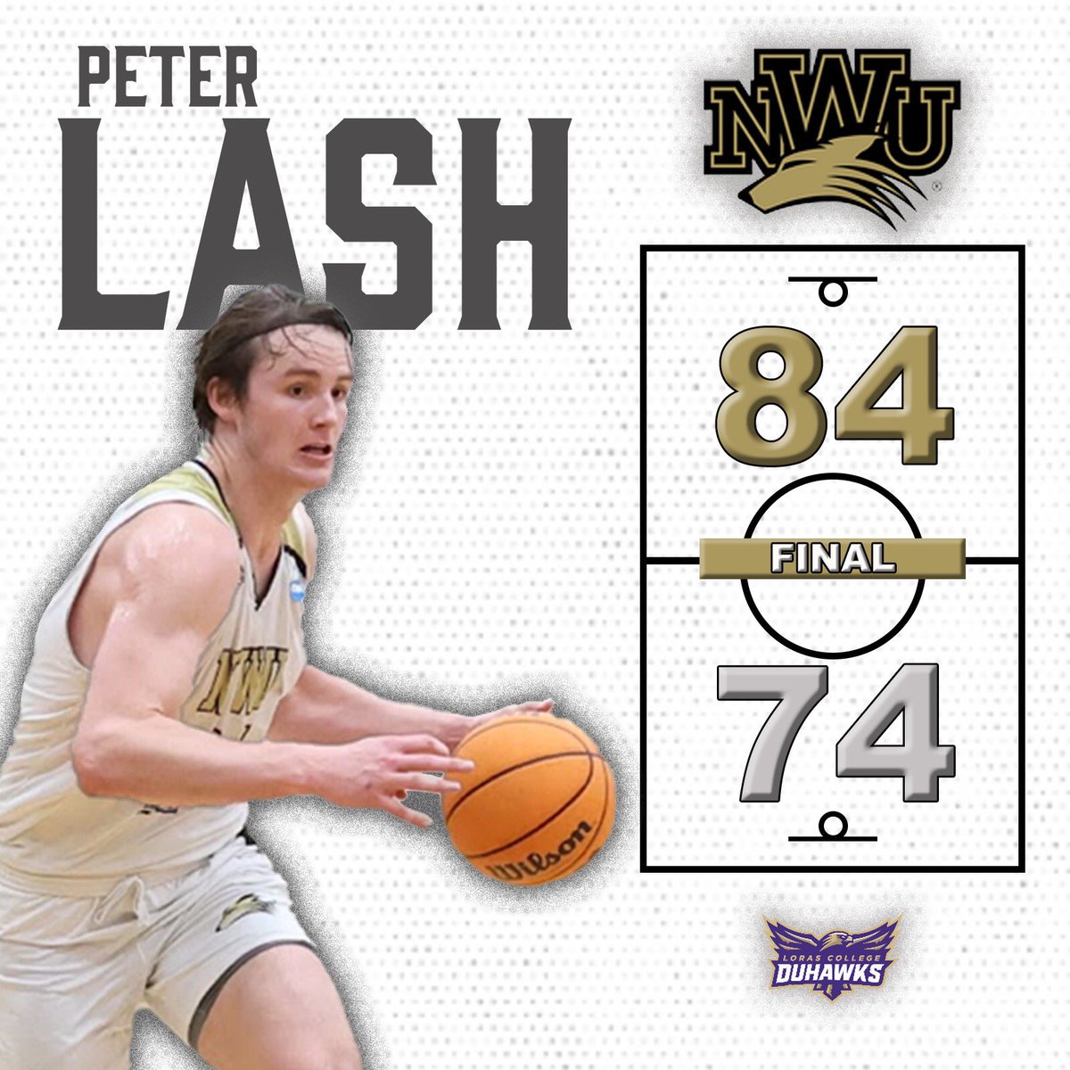 GREAT TEAM WIN TONIGHT as the PWolves come out on top! @peterlash_ paving the way with 34 Points — 7 Made 3s — 7 Rebs — 4 Asts