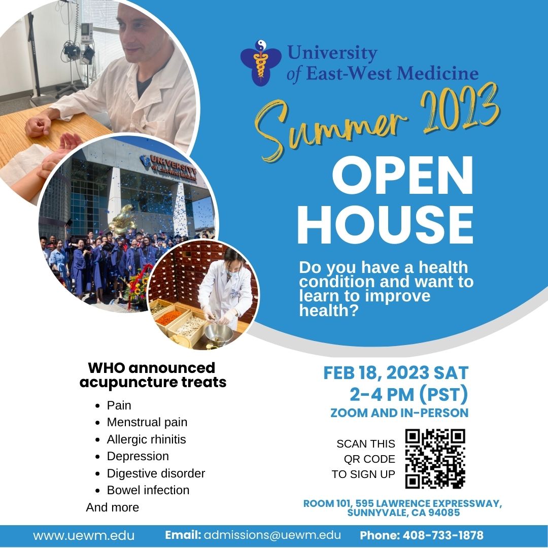 UEWM's tweet photo. Existing healthcare failed you or your loved ones? Learn eastern medicine that addresses the root causes of illness. Join our next Saturday's open house. See you then!

Please sign up here: https://t.co/RP4x83VZu4

#healthcare #medicine #naturalmedicine #alternativemedicine https://t.co/bDeXE1iKgS