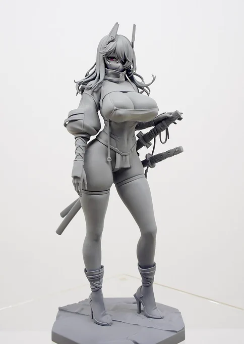 【初お披露目】『魔太郎』さんイラスト「SAMURAI 零-Rei-」原型制作:かふき(Kafuki)#ホットビーナス #wf2023w 