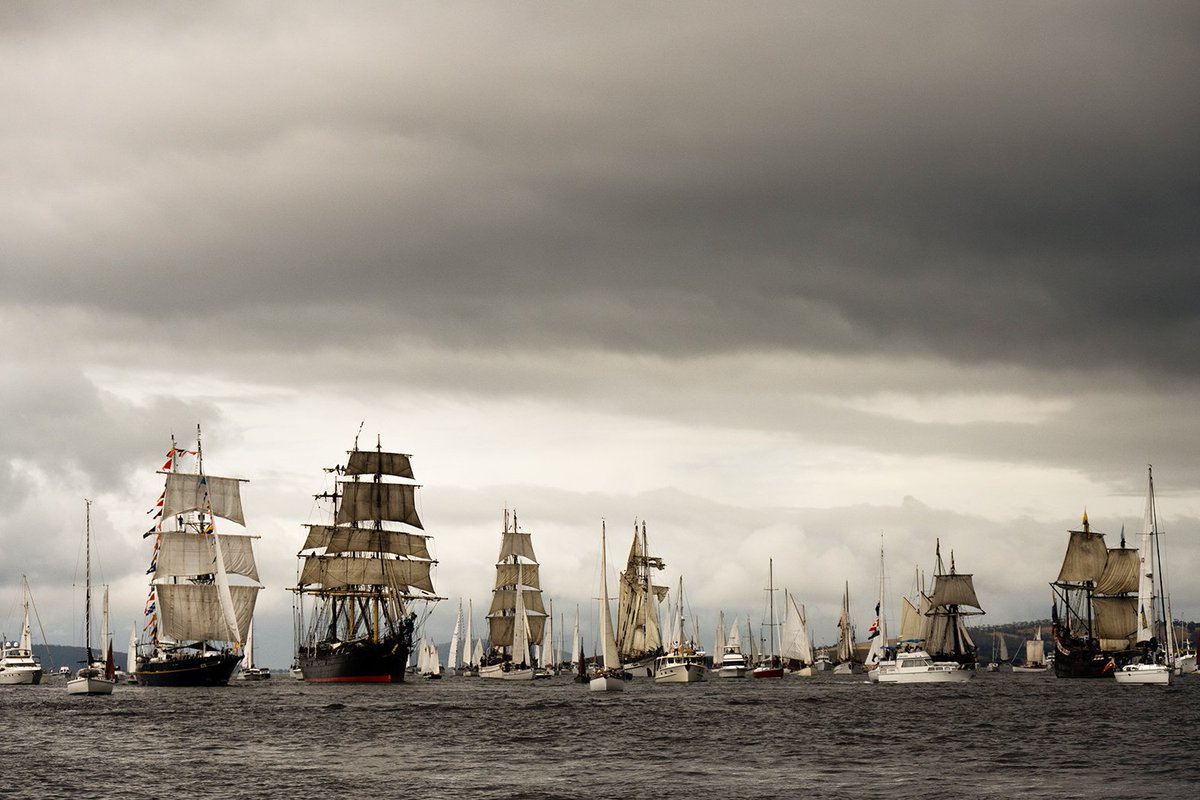 <a href="/AusWoodenBoat/">Australian Wooden Boat Festival</a> Festival opened in Hobart on Friday 10 February with the Parade of Sail. How majestic. Photo: Francois Fourie