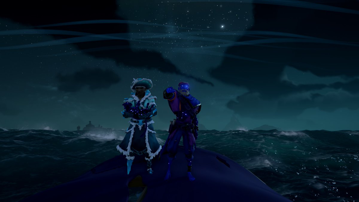 What an awesome #SeaOfThievesCommunityDay stream tonight, I had so much fun with all of you and my awesome crewmates <a href="/SiFiSpaceLover7/">GalaxyStarQueen77</a> and twitch.tv/norex_421 ! 🏴‍☠️

Yoo-hoo to <a href="/loch_von/">Von Loch | EN V-Tuber | Sci-Fi Seiso Streamer</a> as well for raiding the stream with his crew and bringing more salty corsairs on the sea!💙