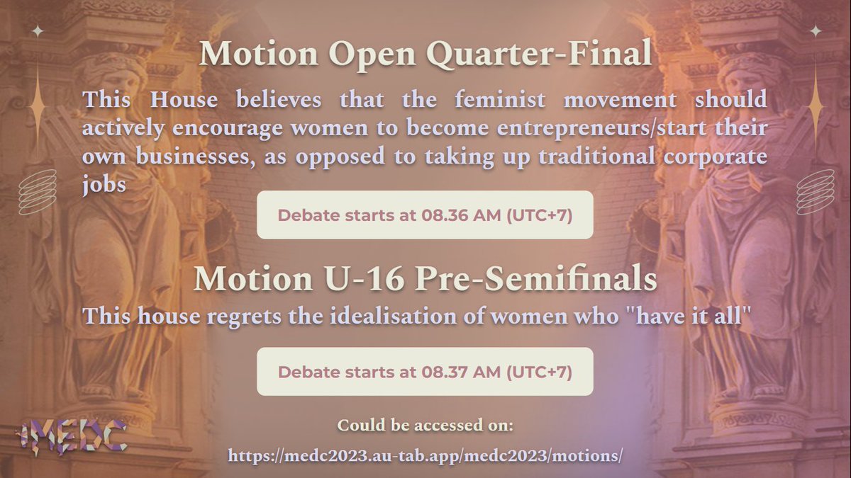 2025mxdc's tweet photo. [MOTION • Open Quarter-Final &amp; U-16 Pre-Semifinals] https://t.co/YWrApgWNur