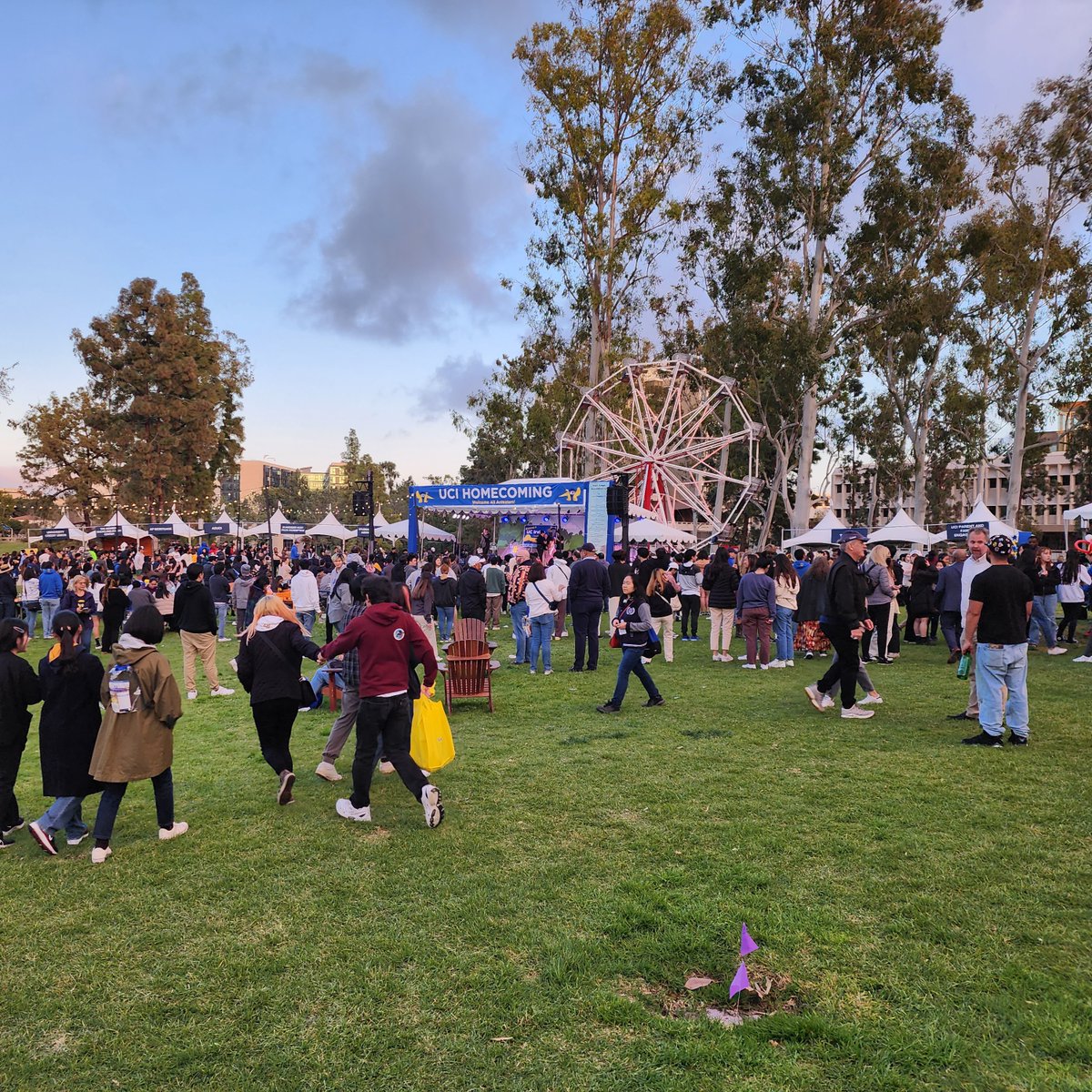 What a fantastic turnout at #UCIHomecoming this year! Great music, good food, and lots of family, friends, #GradEaters, and #UCIAlums! Here's to another great one in 2024!