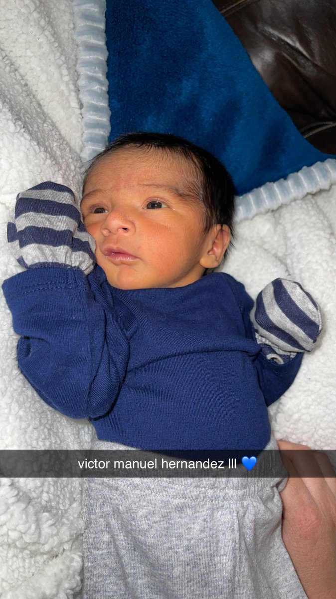 torii_perales's tweet photo. Our second bundle of joy has arrived meet our little man 💙 

Victor Manuel Hernandez lll

011823 

6.1 oz 18.7 inches https://t.co/0yHNn3Ay6c