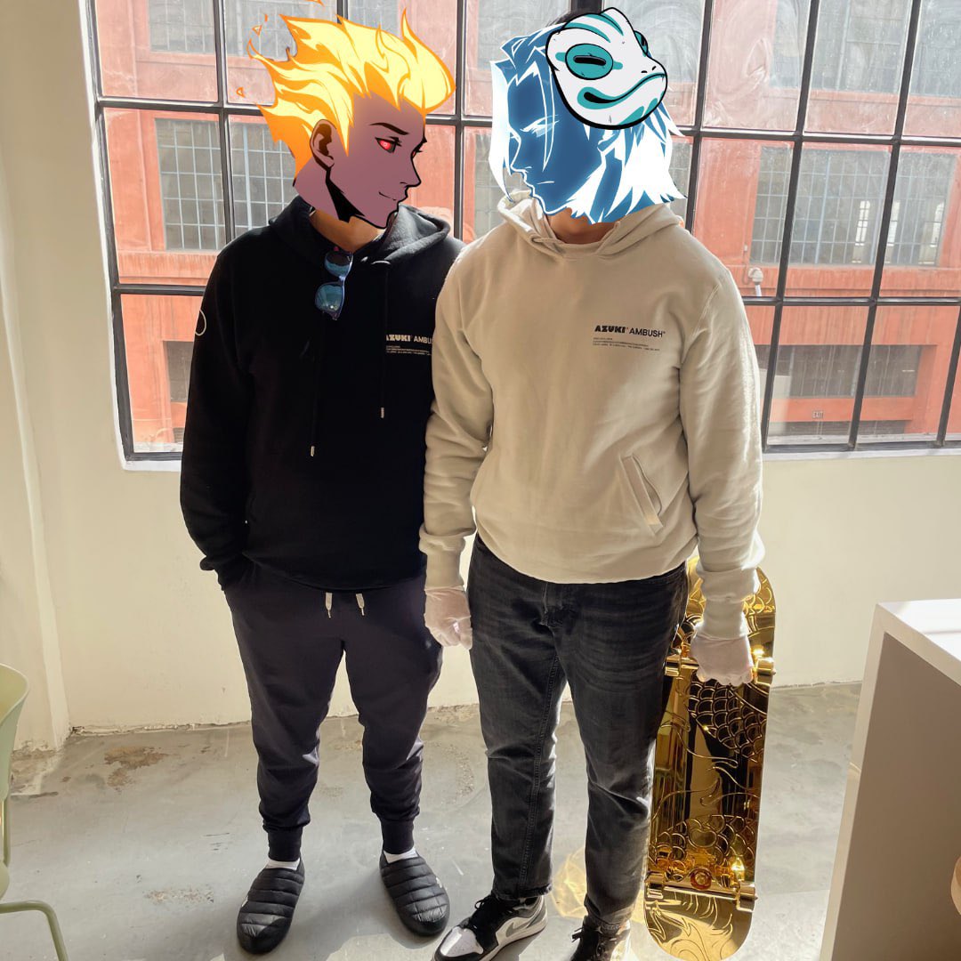 had to visit <a href="/AzukiOfficial/">Azuki</a> with <a href="/metag33/">metagee</a> to scan the golden skateboard on behalf of the <a href="/spiritdao/">Spirit DAO</a> homies

thanks for letting us in <a href="/locationtba/">location tba</a>