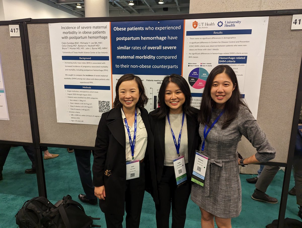 Patrick S. Ramsey, MD, MSPH (@pramsey2012) on Twitter photo Wonderful to see our medical students <a href="/TheLongSOM/">Long School of Medicine</a> <a href="/UTHealthSAOBGYN/">UT Health San Antonio OB/GYN Residency Program</a> present <a href="/MySMFM/">SMFM</a> #SMFM23 #SMFM2023. Well done! Wonderful to see our medical students <a href="/TheLongSOM/">Long School of Medicine</a> <a href="/UTHealthSAOBGYN/">UT Health San Antonio OB/GYN Residency Program</a> present <a href="/MySMFM/">SMFM</a> #SMFM23 #SMFM2023. Well done!