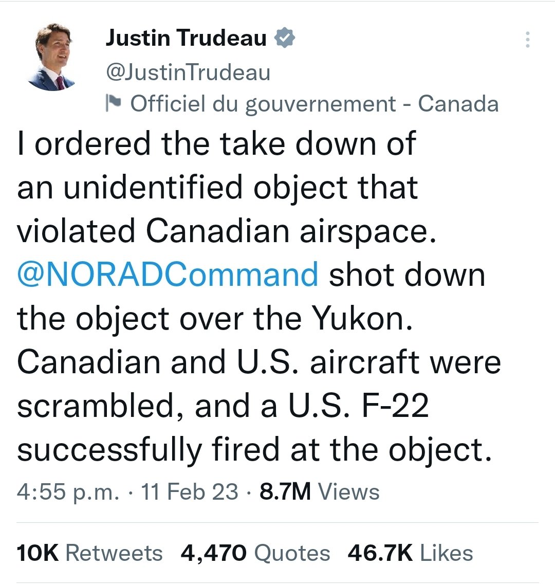 BrindusaB1's tweet image. #NORAD
#FlyingObject
Who ordered the downing of this object ... these are the 2 known versions (until now) ...