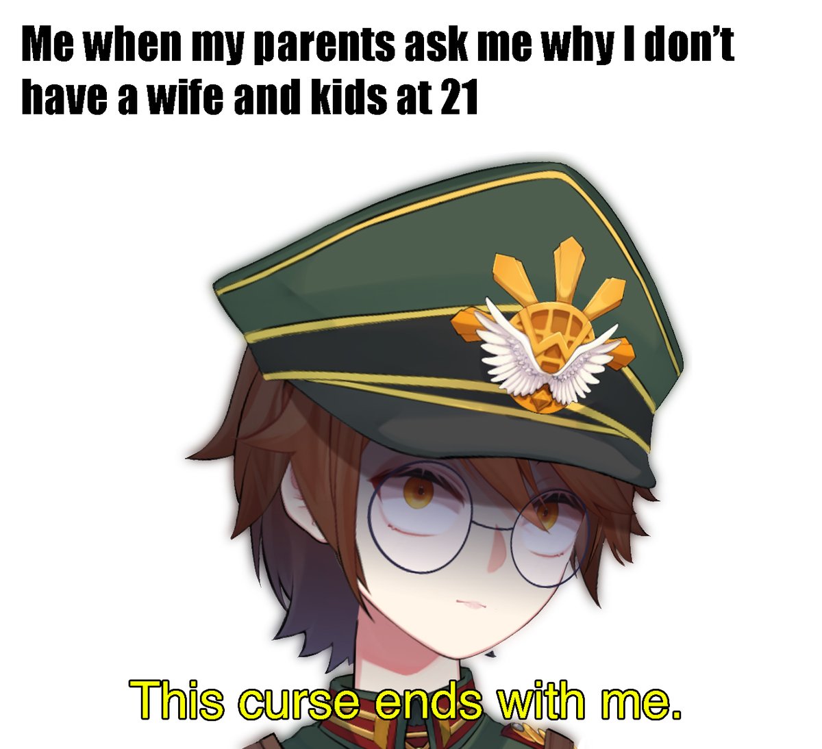 WrenFischlLark's tweet photo. pov: my entire family asked me when i plan to get a girlfriend 

#Vtuber #ENVtuber #wafflememes https://t.co/ly8nAHIXvN