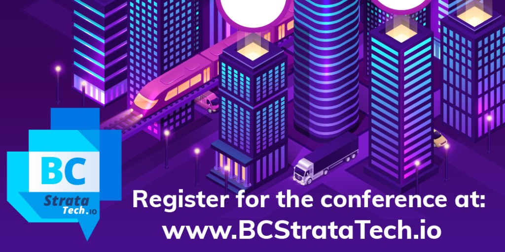 VISOA_BC's tweet photo. Register now for the 1st BC Strata Tech Conference. Free virtual event Mar 31-Apr 1. See innovative solutions &amp; tech tools to help your strata council with operations. Guest speakers from @VISOA_BC, CHOA, @AllardLaw &amp; more. https://t.co/1DrgkqSAT3 | #strata #BCstrataTech https://t.co/sufMXCJN4j