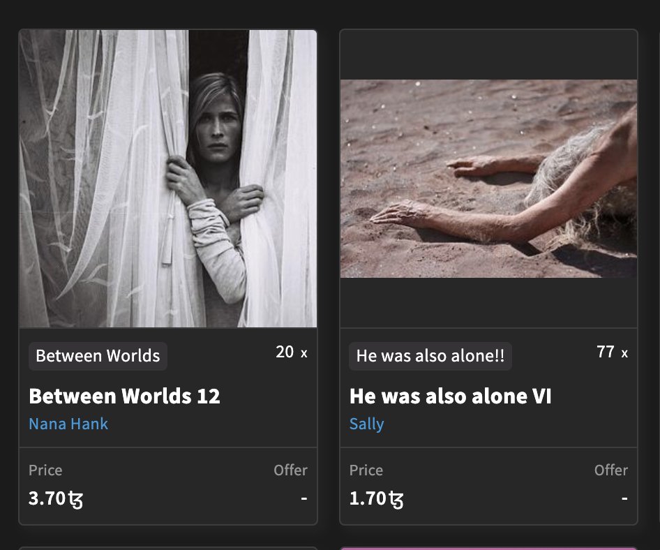 VioletBondArt's tweet photo. 🟣 #violetlights ~ #tezos
~ Accidental Collection Curations
Left: @nanahanketh
Right: @Sallysharifi
Discover more artists in my collection here 🔽
https://t.co/i3ghilSAX0 https://t.co/uFeyYZItdO
