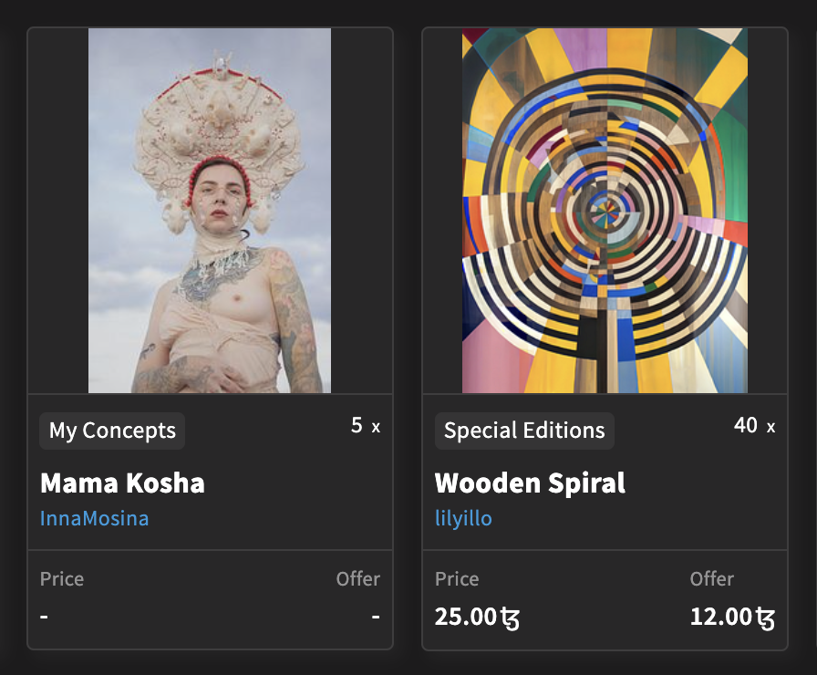 VioletBondArt's tweet photo. 🟣 #violetlights ~ #tezos
~ Accidental Collection Curations
Left: @inna_mosina
Right: @lilyillo
Discover more artists in my collection here 🔽
https://t.co/i3ghilSAX0 https://t.co/L2EeekuJUr