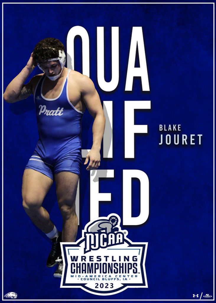 PrattWrestling's tweet photo. Consolation Final 184 | Blake Jouret wins by Fall in the second period over Wyatt Powell of Cloud Community College.

Blake Jouret finishes🥉at the 2023 South-Central District Championships and is a 2023 @NJCAAWrestling National Qualifier.

#GoBeaverNation https://t.co/cVdIvKEIFn