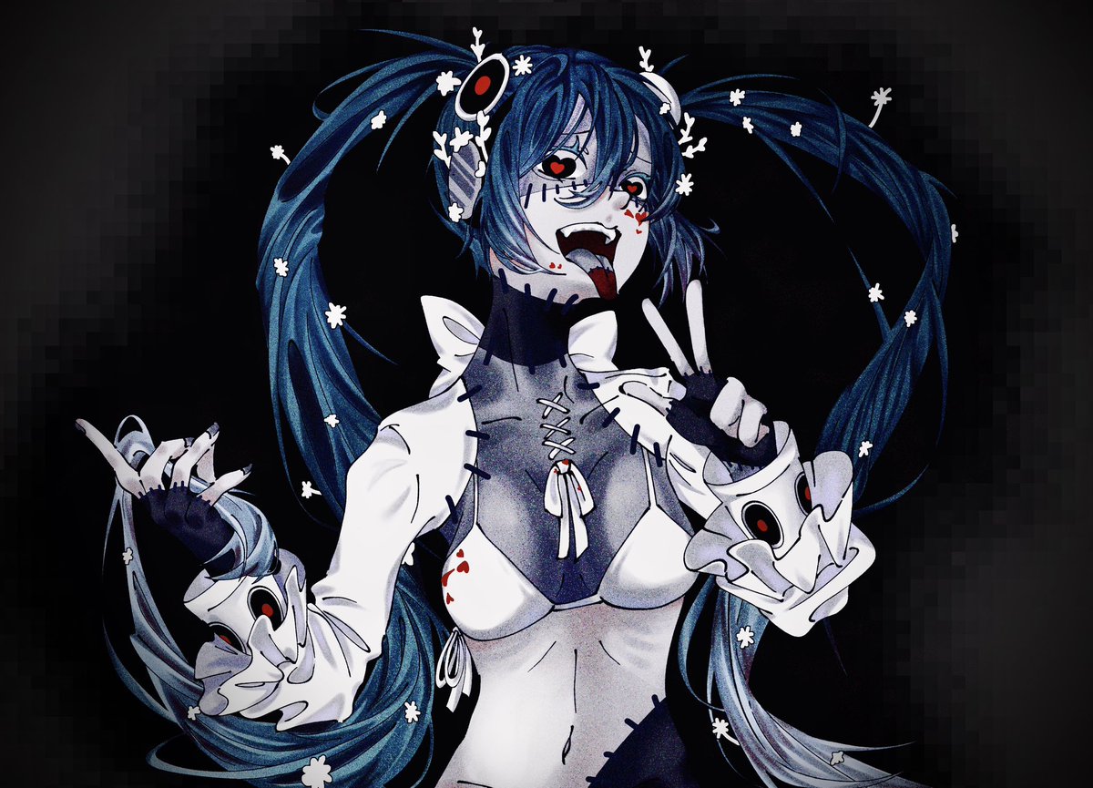 Freshhuh's tweet photo. #ゾンビ #DECO27 #Giga #初音ミク #ファンアート #fanart #落書き #曲絵 https://t.co/mbjfB5JNTd