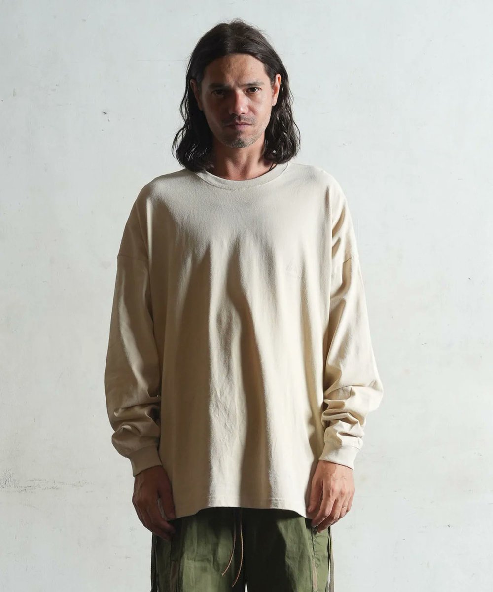 GA_NAGOYA's tweet photo. NEW ARRIVAL

【EGO TRIPPING】
FADING TEE L/S
Color：GRAY,SAND
Size : 46,48
Price : 13,200yen(tax in)

通信販売も行っております。
TEL 052-261-4477 https://t.co/cba5GJftLe
