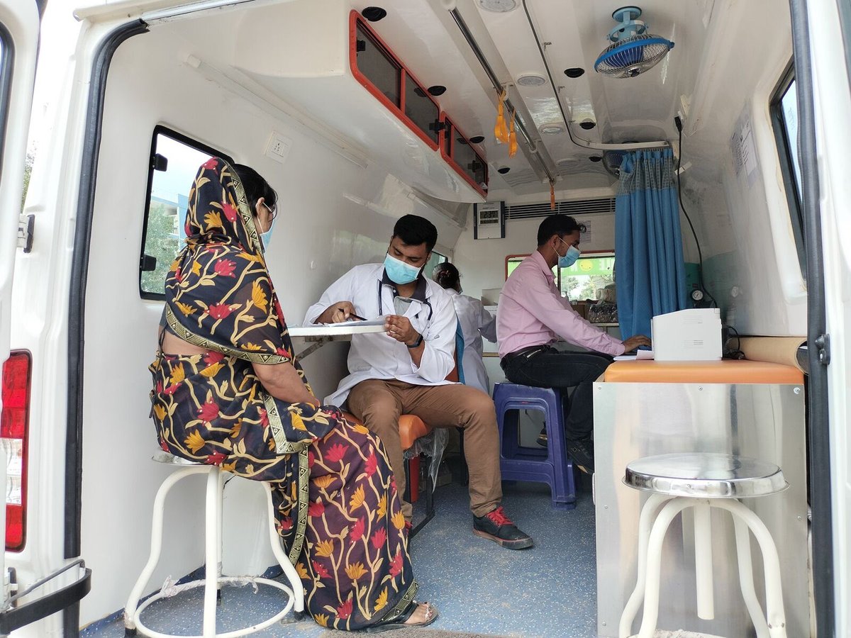 smilefoundation's tweet image. Since January 2022, more than 14,800 families from the villages of Manesar, Haryana have received free doorstep healthcare through Smile Foundation&apos;s #SmileOnWheels Mobile hospital.
As these people could not visit the hospital, we’re taking the hospital to them.
#HealthCannotWait