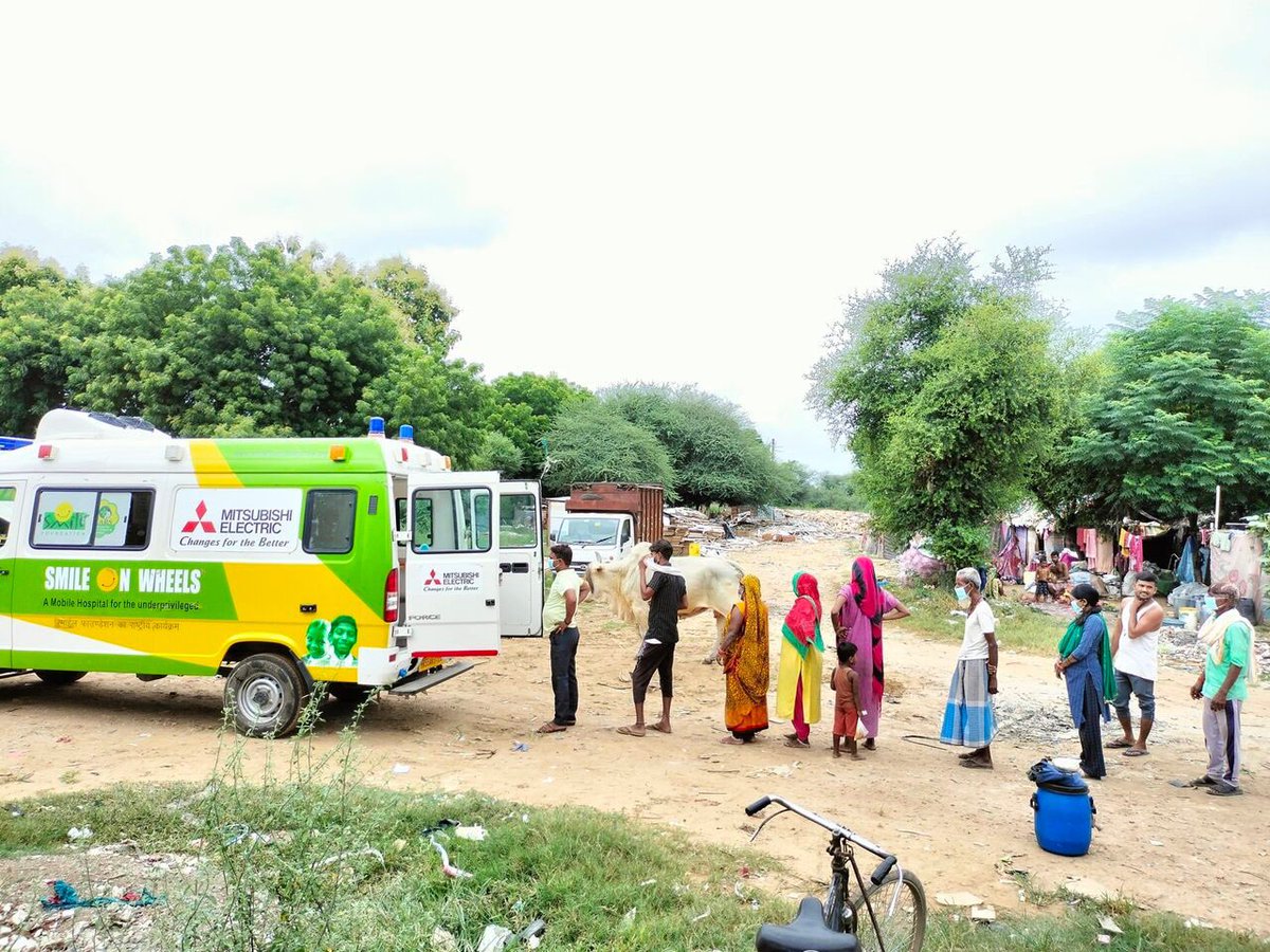 smilefoundation's tweet image. Since January 2022, more than 14,800 families from the villages of Manesar, Haryana have received free doorstep healthcare through Smile Foundation&apos;s #SmileOnWheels Mobile hospital.
As these people could not visit the hospital, we’re taking the hospital to them.
#HealthCannotWait