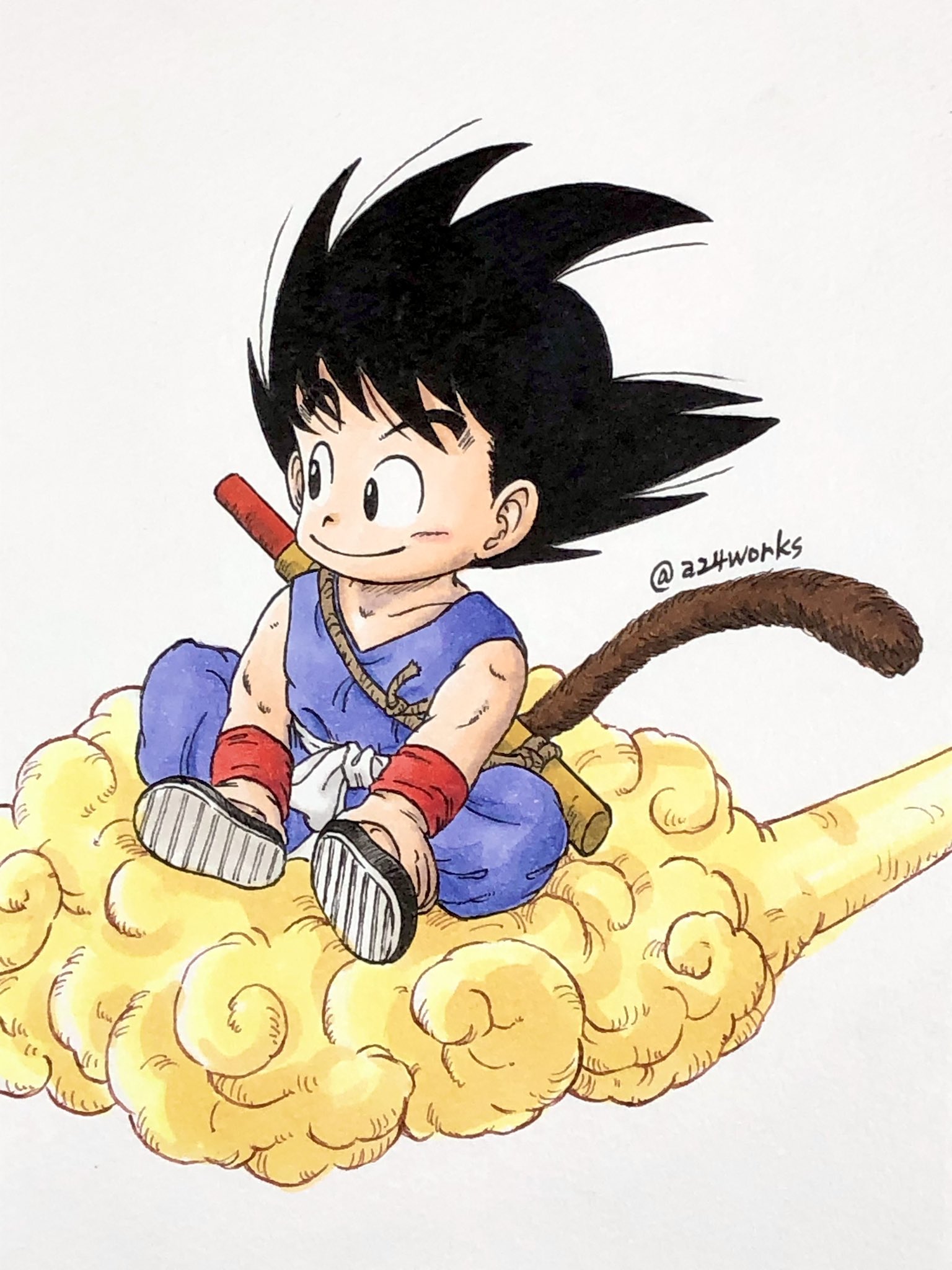 リペイント　ドラゴンボール　孫悟空　筋斗雲 リペイント ドラゴンボール 孫悟空 筋斗雲 リペイント二次元彩色